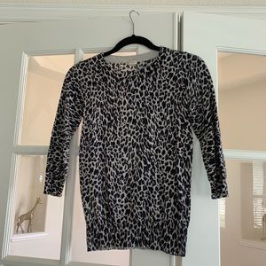 Leopard print sweater from Loft